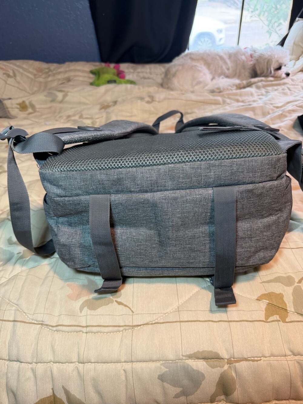 Scentsy Branded Gray and Purple Laptop Travel Backpack - Picture 6 of 13